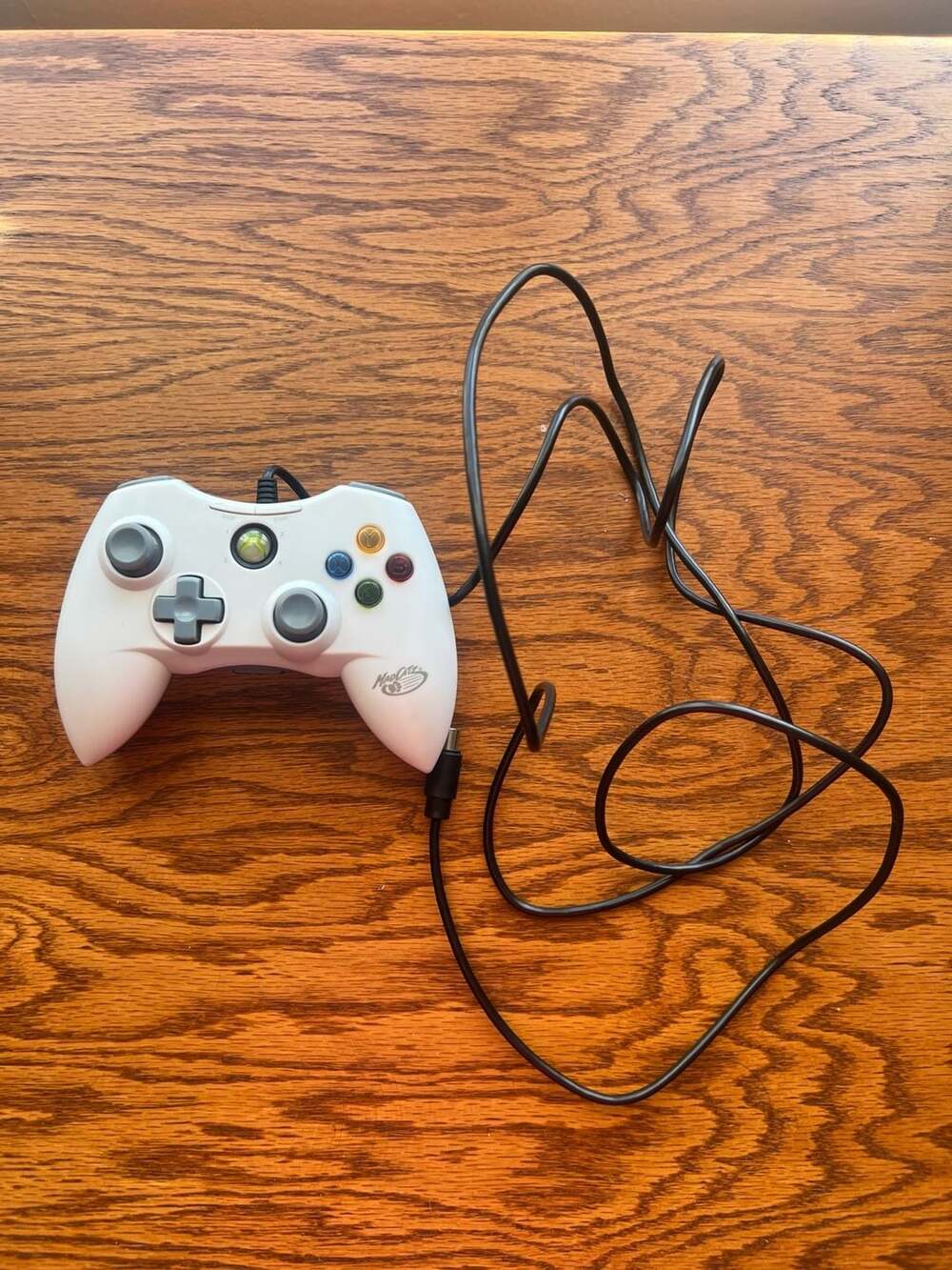 Mad Catz Wired Game Pad Controller for Xbox 360 White and Grey